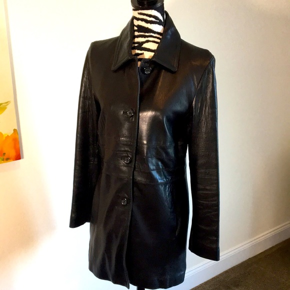 Size M genuine leather jacket